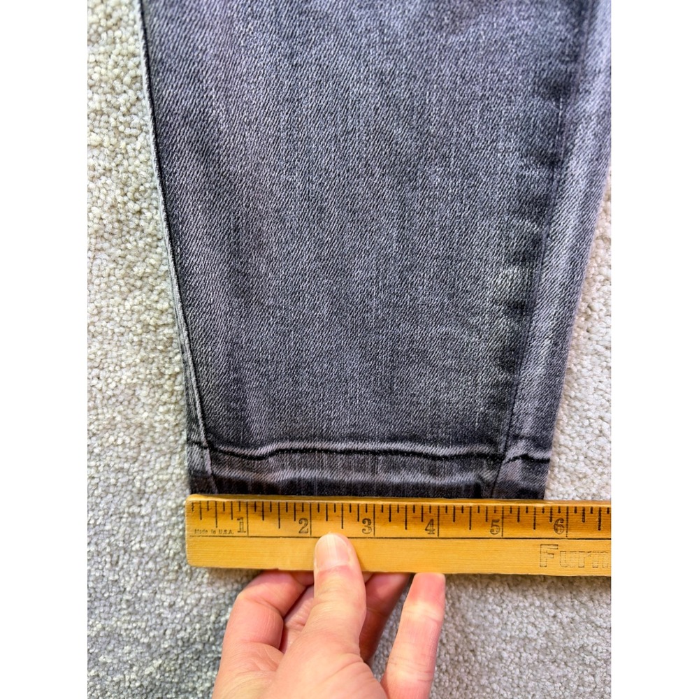 Judy Blue Skinny Jeans Women 15 (Fits 32x28) Gray High Rise Raw Hem Distressed - Picture 8 of 8